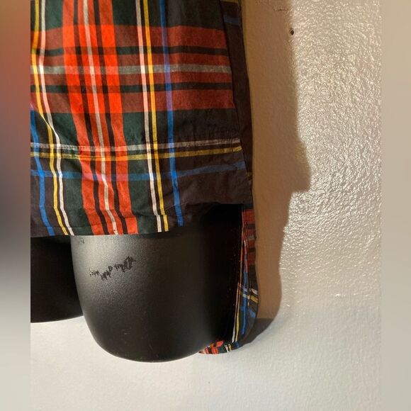 J Crew plaid high low blouse - Picture 3 of 7